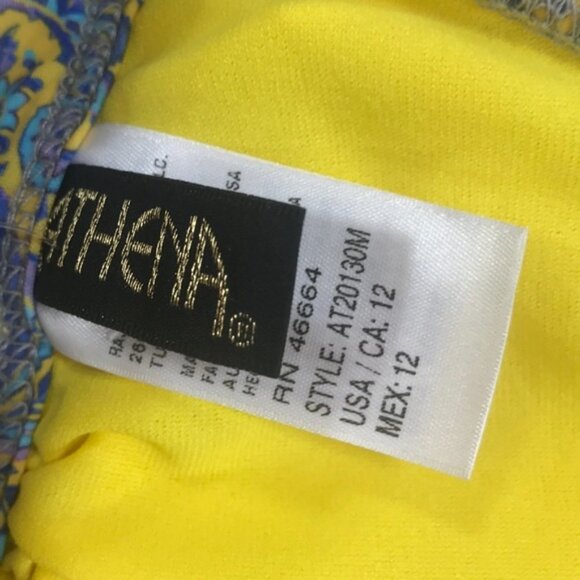 NWOT Athena Liesl Paisley Bikini Top - Picture 6 of 6